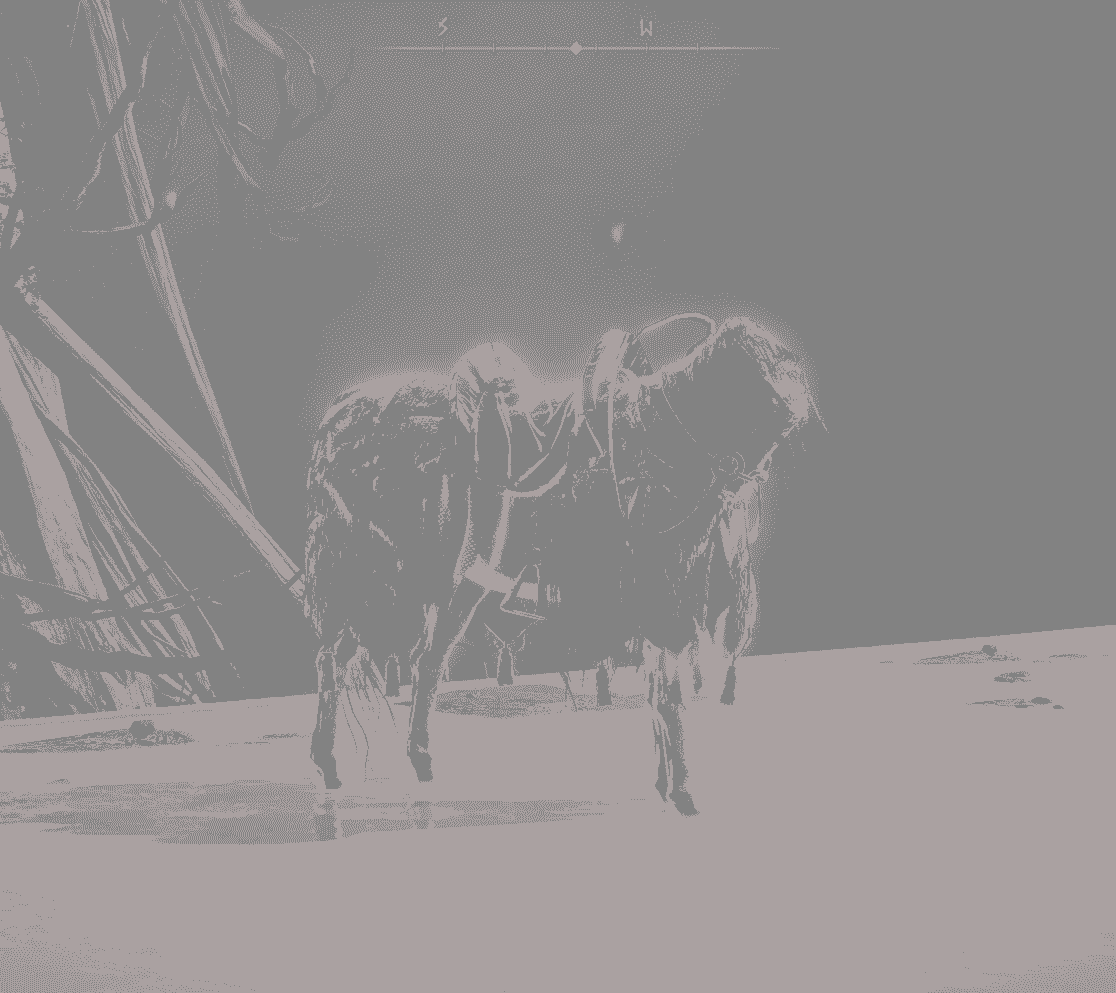 Headless horse of a Mausoleum Knight in the Deeproot Depths.
